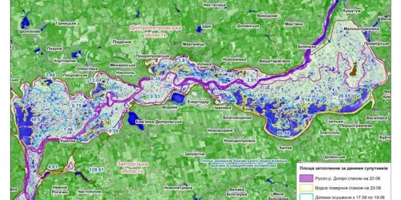 Каховське водосховище перетворюється на річку — українські екологи